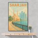 Sharjah Travel Poster 1 Wall Art