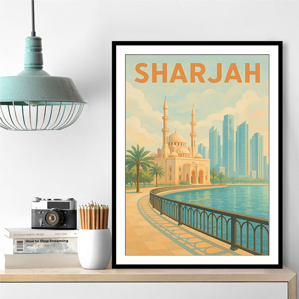 Sharjah Travel Poster 1 Wall Art