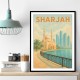 Sharjah Travel Poster 1 Wall Art