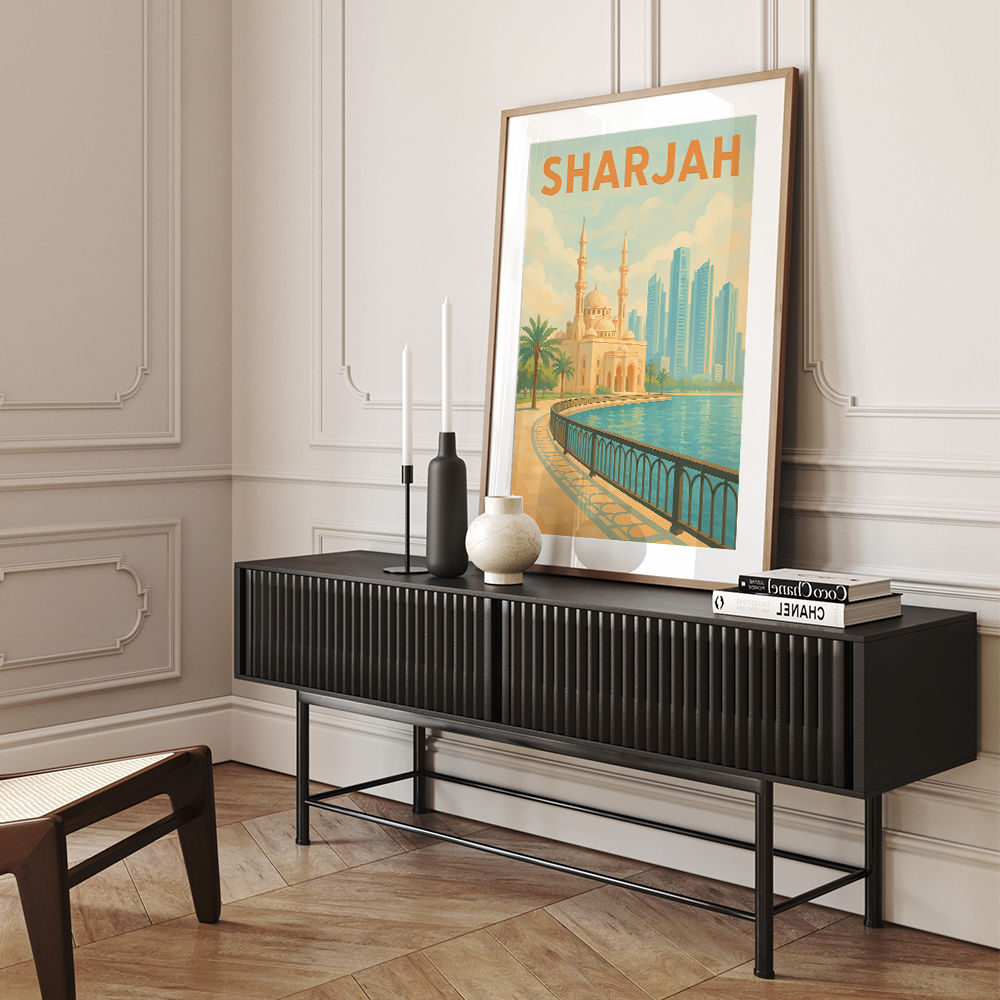 Sharjah Travel Poster 1 Wall Art