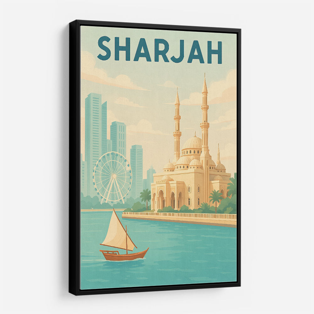 Sharjah Travel Poster  Wall Art