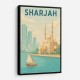 Sharjah Travel Poster  Wall Art