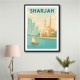 Sharjah Travel Poster  Wall Art