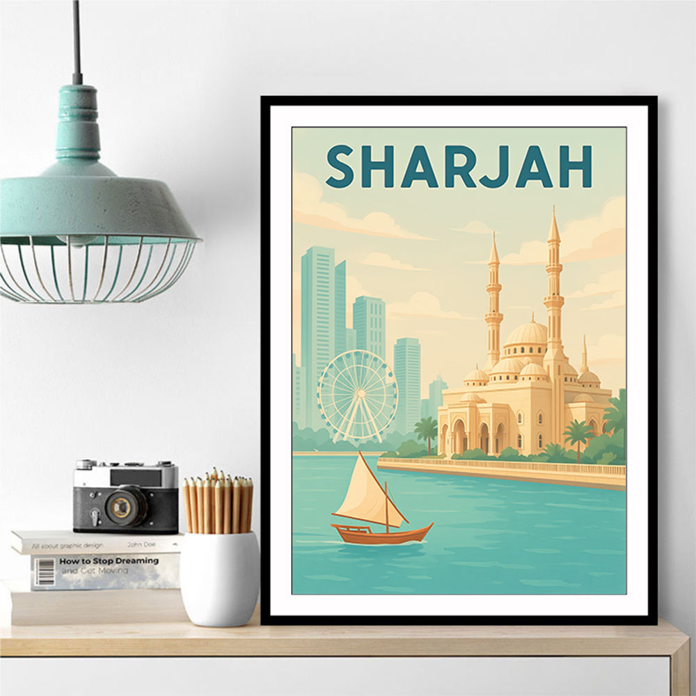 Sharjah Travel Poster  Wall Art
