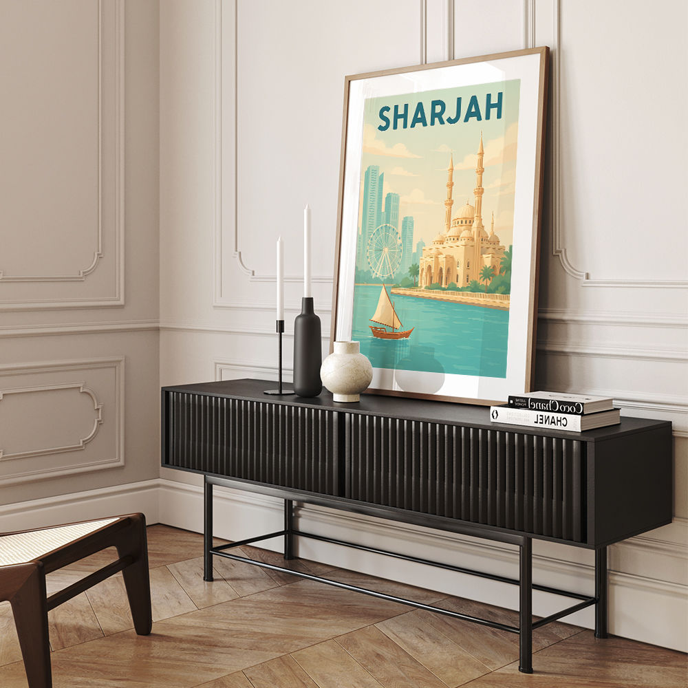 Sharjah Travel Poster  Wall Art