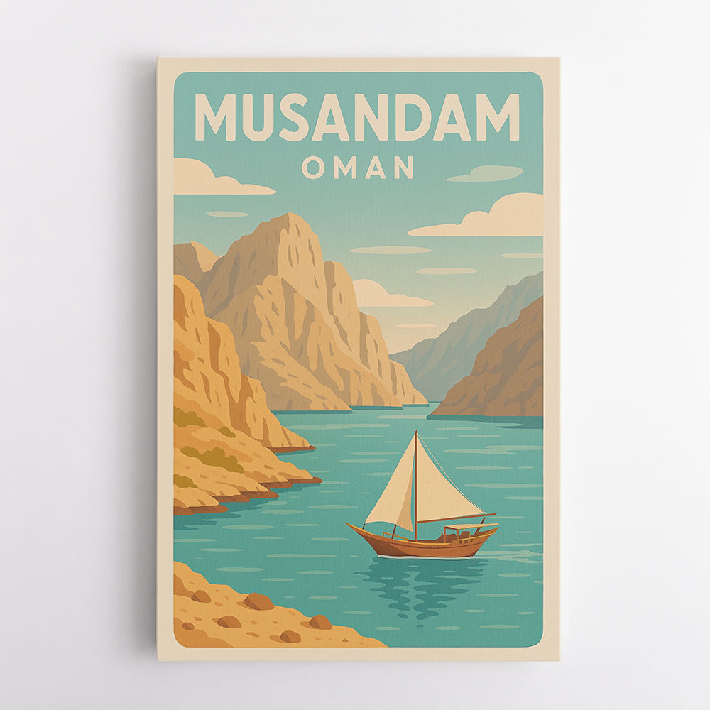 Musandam Travel Poster Wall Art