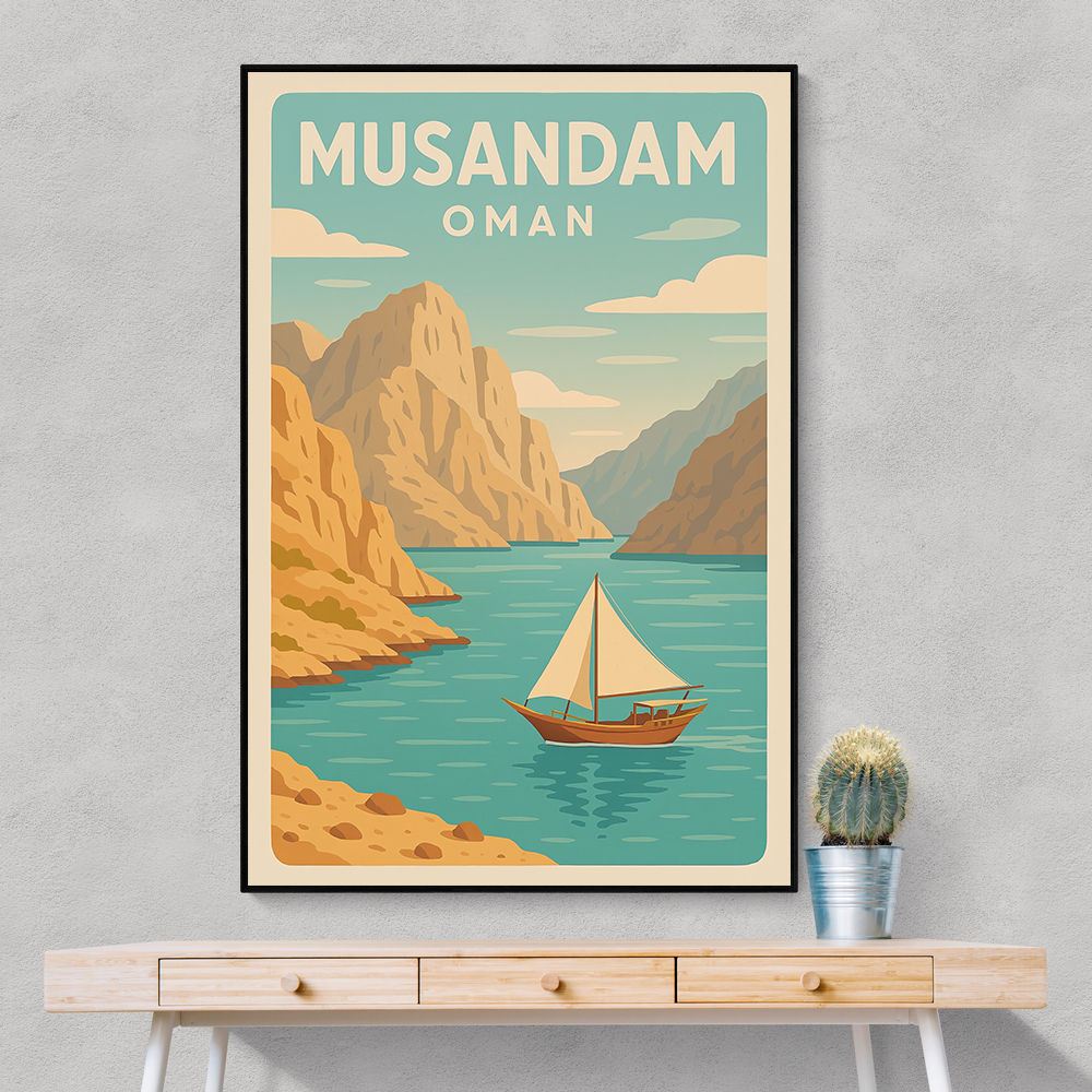 Musandam Travel Poster Wall Art