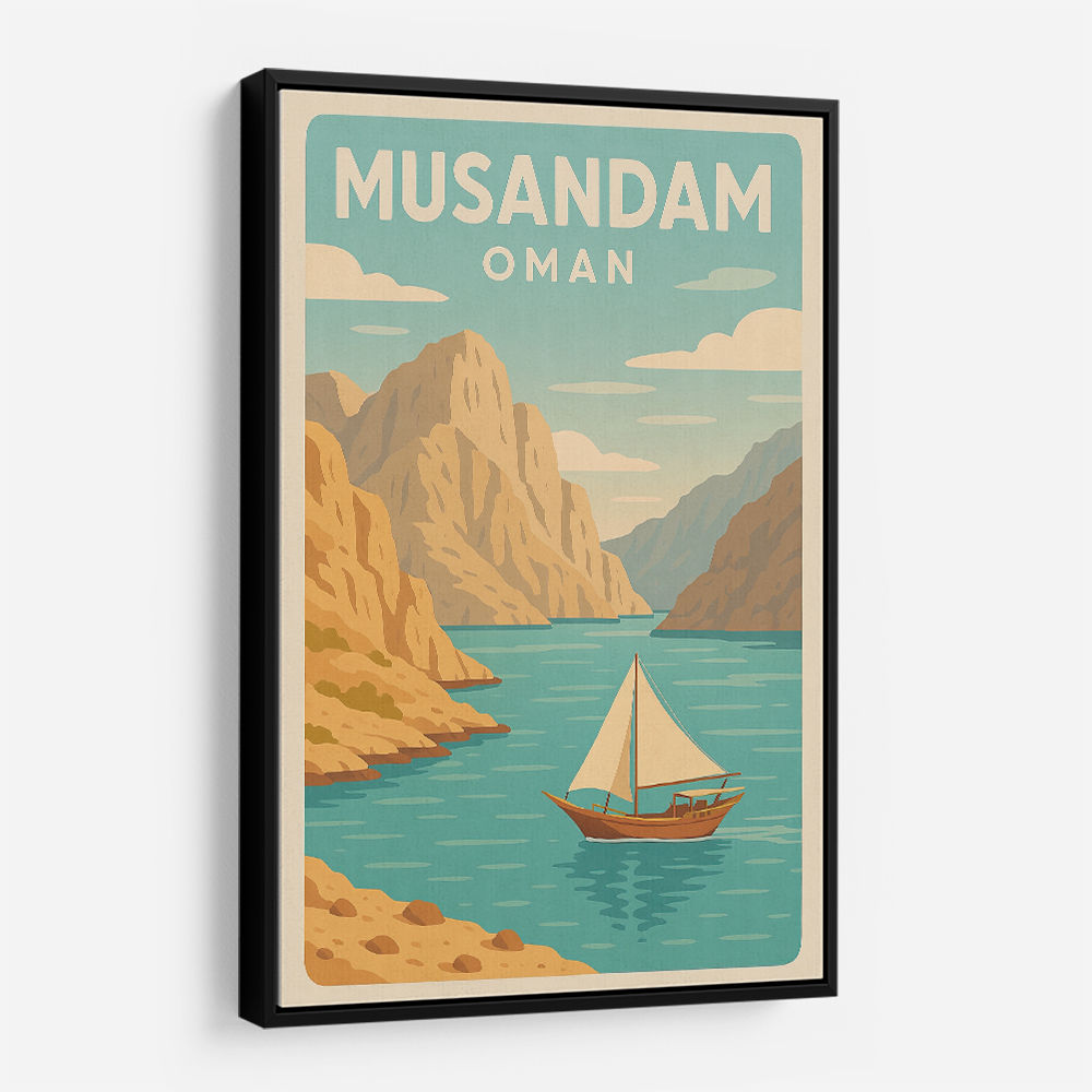 Musandam Travel Poster Wall Art