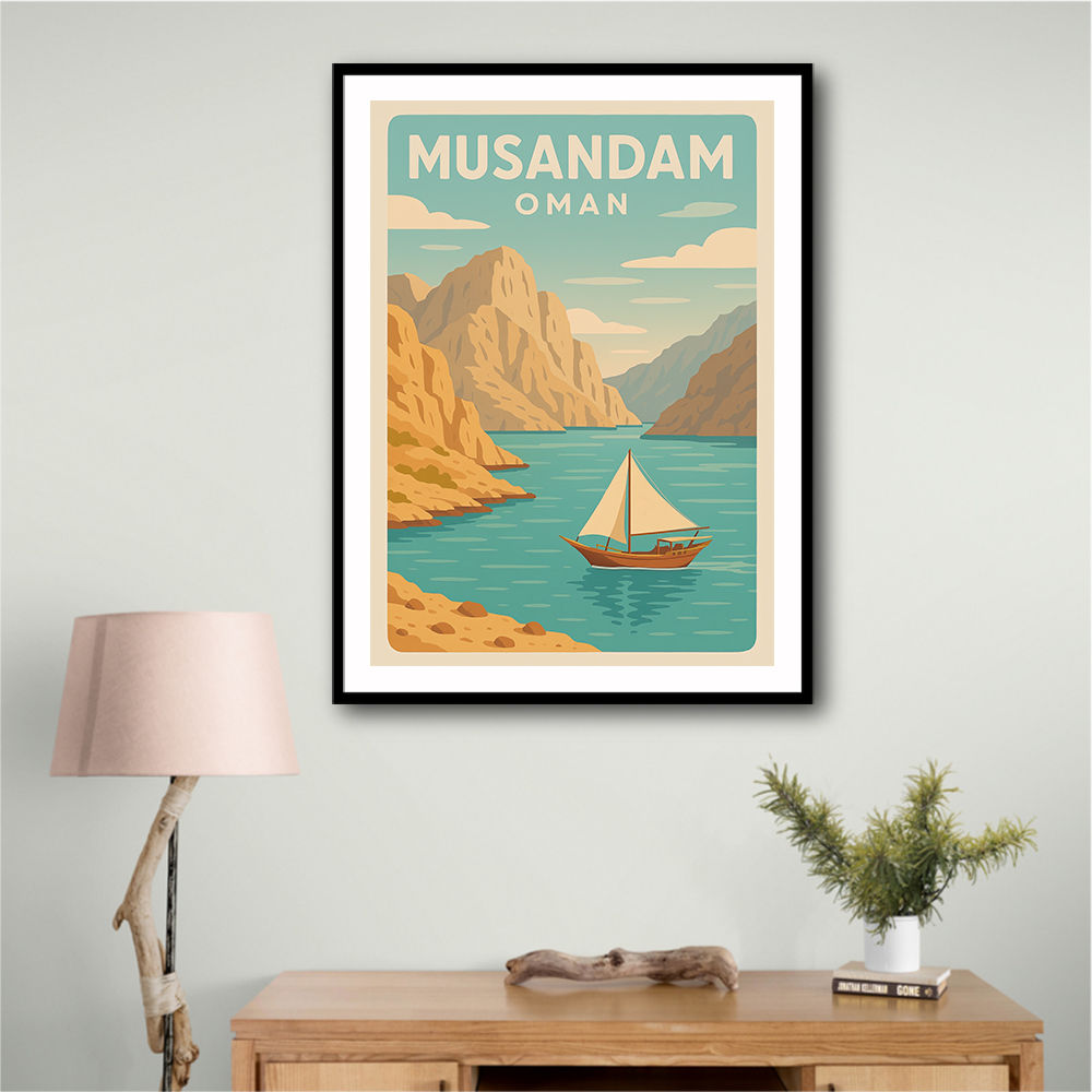 Musandam Travel Poster Wall Art