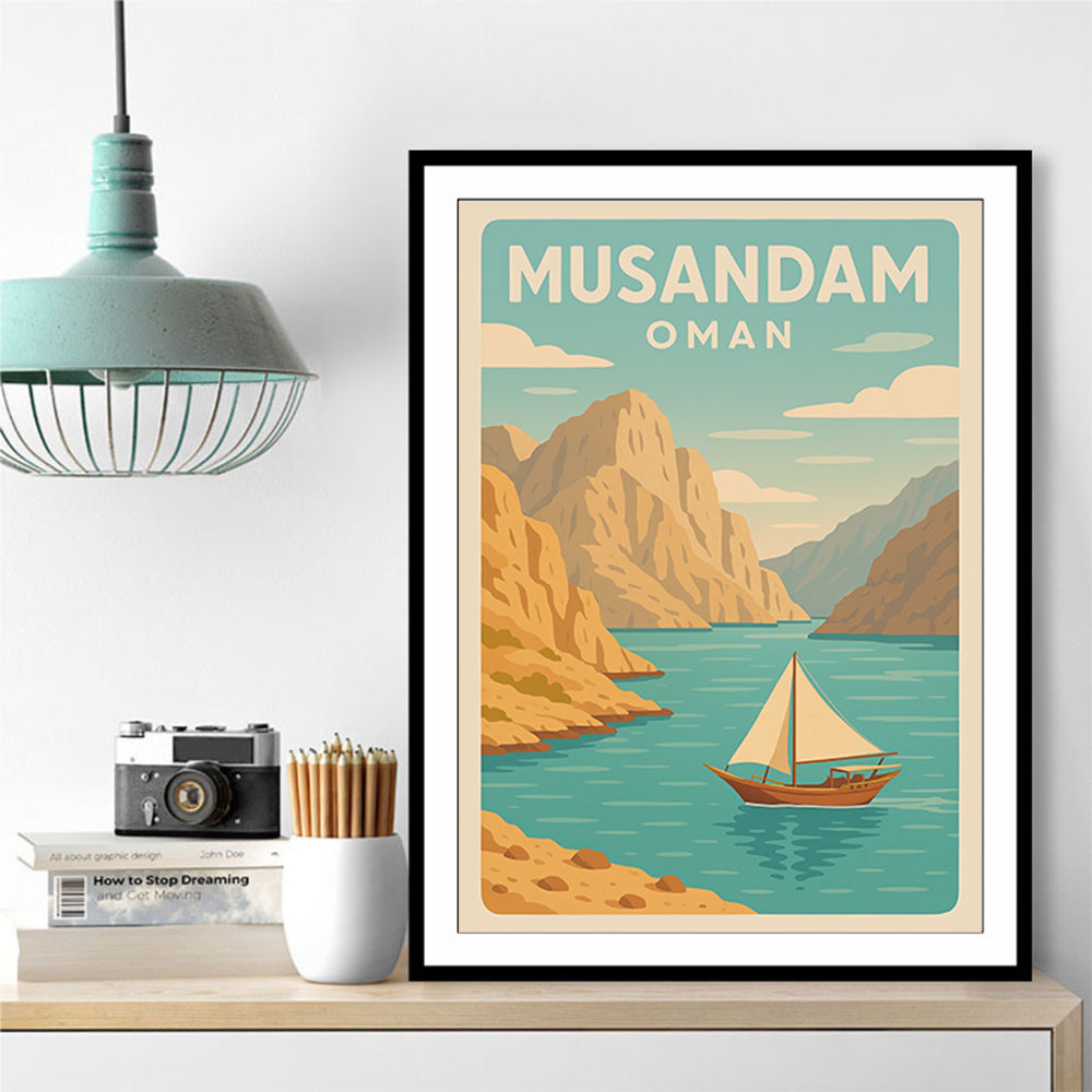 Musandam Travel Poster Wall Art