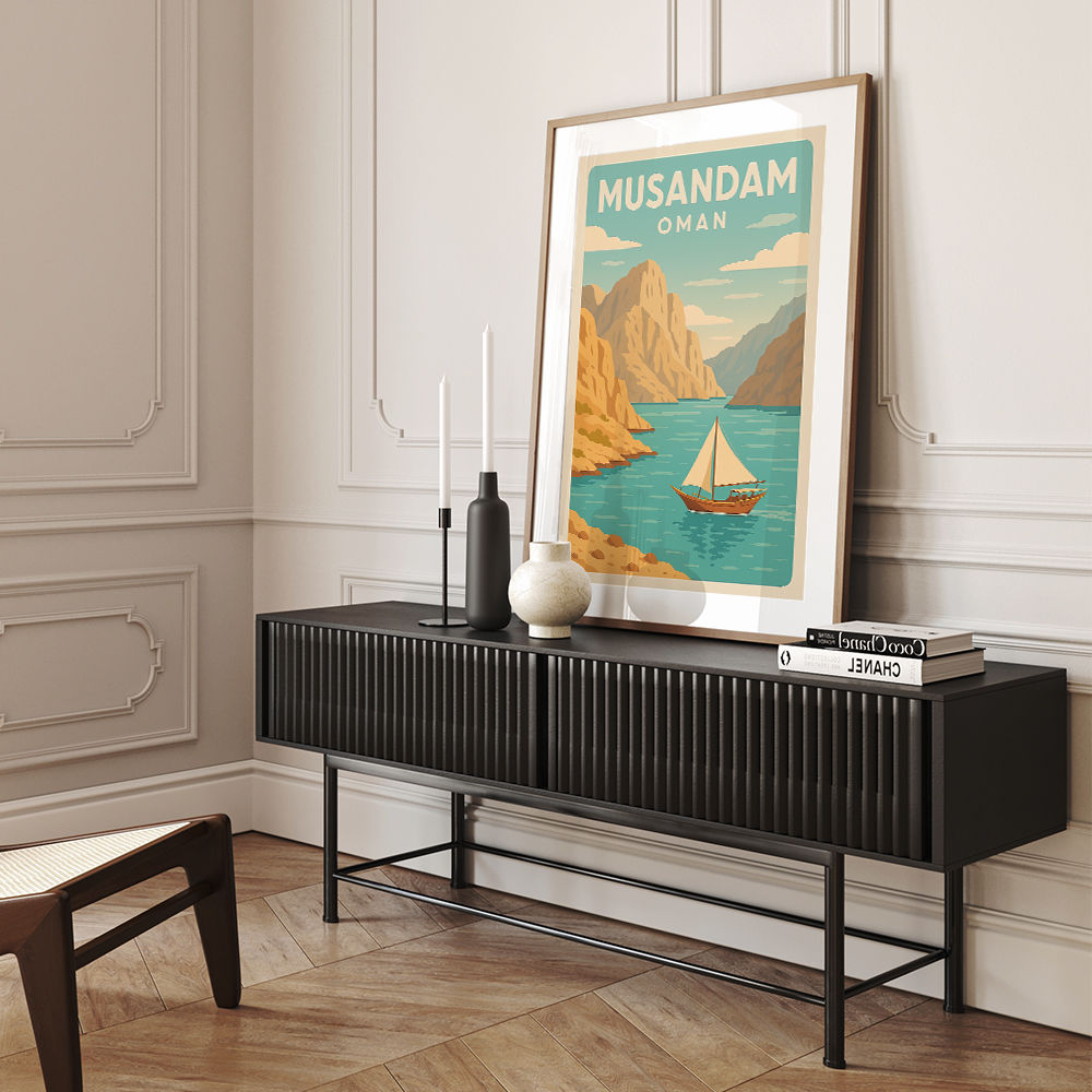 Musandam Travel Poster Wall Art