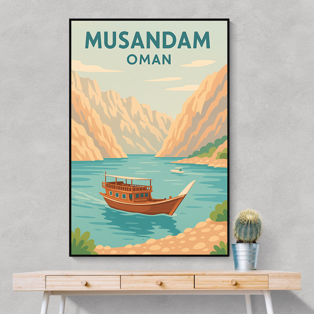 Musandam Travel Poster  Wall Art