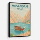 Musandam Travel Poster  Wall Art
