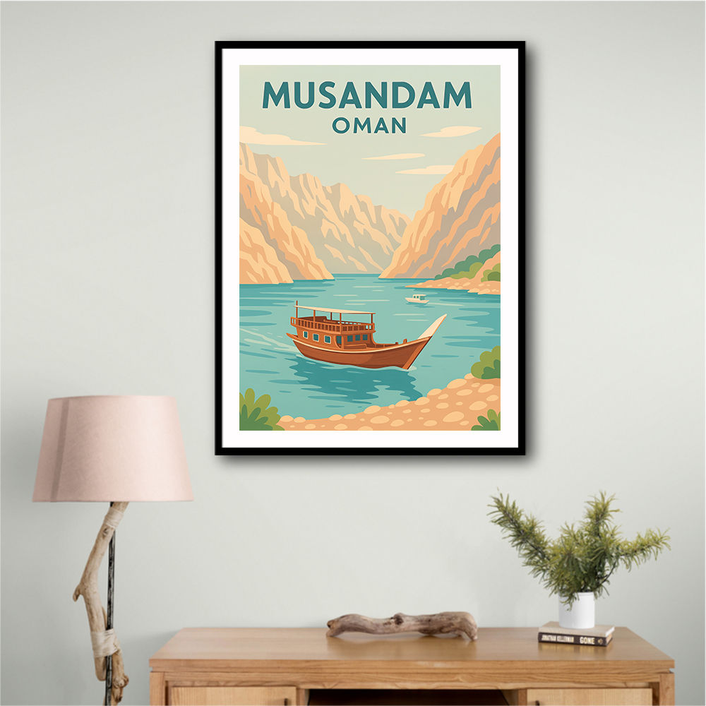 Musandam Travel Poster  Wall Art