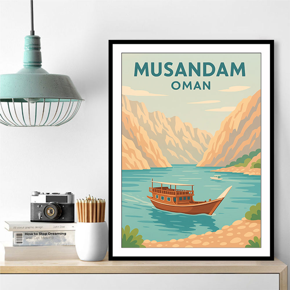 Musandam Travel Poster  Wall Art