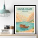 Musandam Travel Poster  Wall Art