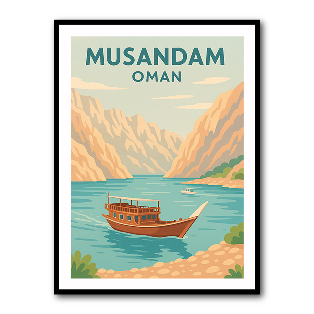 Musandam Travel Poster  Wall Art
