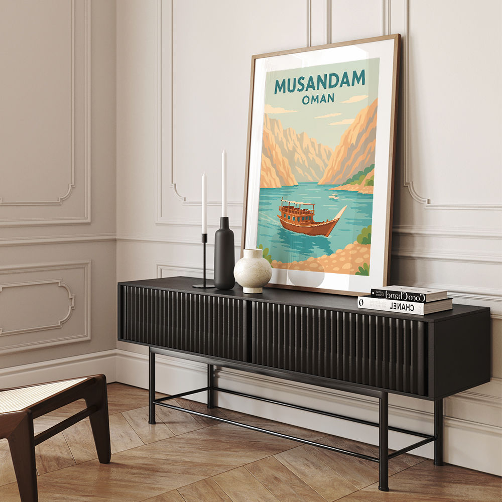 Musandam Travel Poster  Wall Art