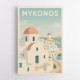 Mykonos Travel Poster 1 Wall Art