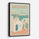 Mykonos Travel Poster Wall Art