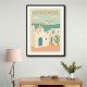 Mykonos Travel Poster Wall Art