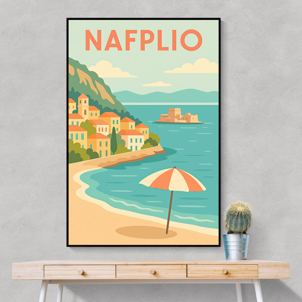 Nafplio Travel Poster  Wall Art