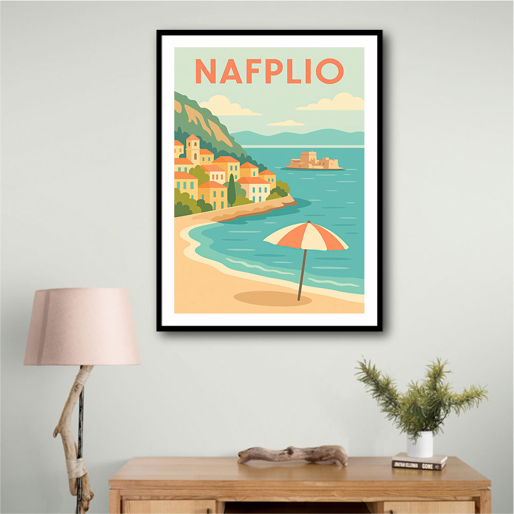 Nafplio Travel Poster  Wall Art