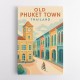 Old Town Phuket Thailland Travel Poster 1 Wall Art