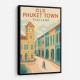 Old Town Phuket Thailland Travel Poster 1 Wall Art