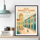 Old Town Phuket Thailland Travel Poster 1 Wall Art