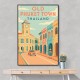 Old Town Phuket Thailland Travel Poster Wall Art