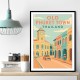 Old Town Phuket Thailland Travel Poster Wall Art
