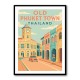 Old Town Phuket Thailland Travel Poster Wall Art