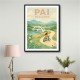 Pai Thailand Travel Poster 1 Wall Art