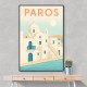Paros Travel Poster Wall Art