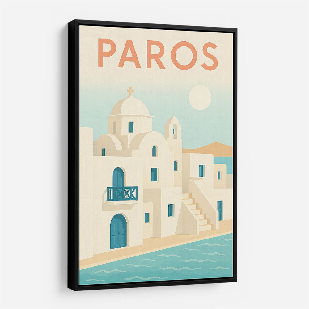 Paros Travel Poster Wall Art