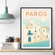 Paros Travel Poster Wall Art
