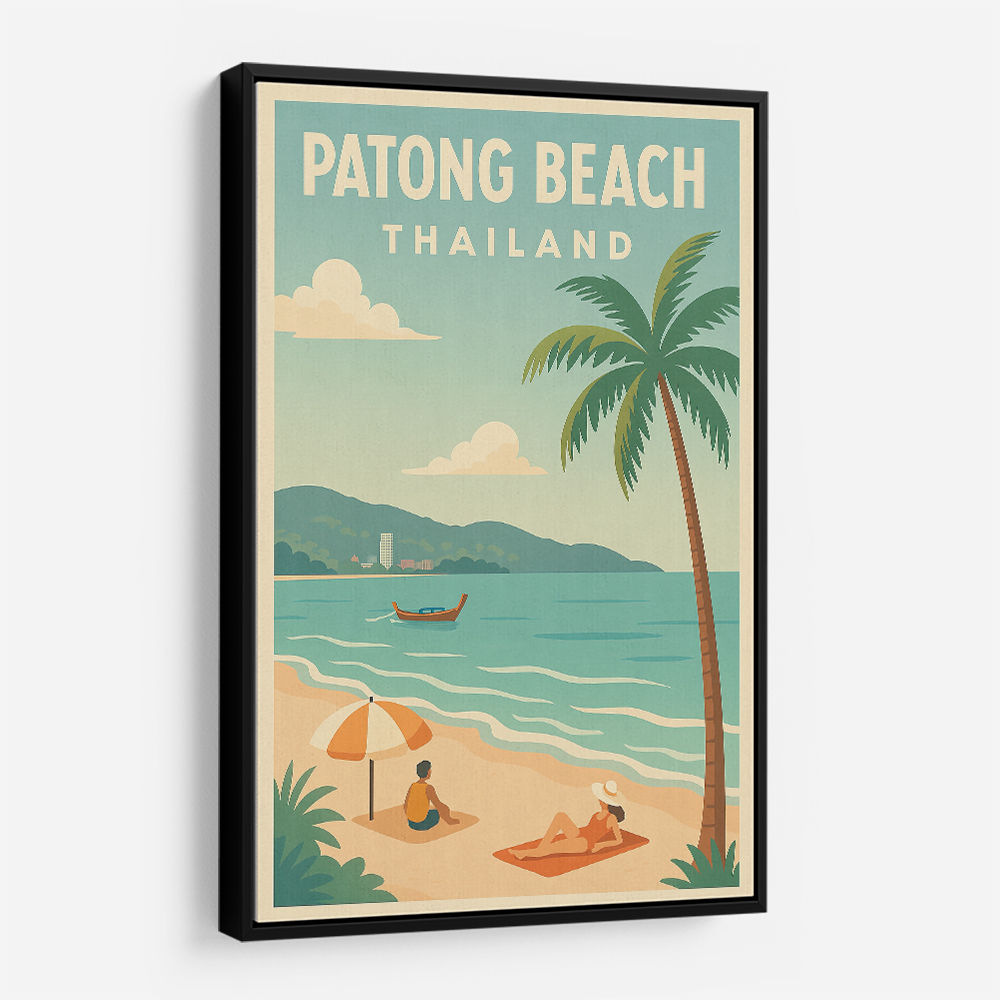 Patong Beach Thailand Travel Poster 1 Wall Art