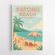 Patong Beach Thailand Travel Poster Wall Art