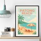 Patong Beach Thailand Travel Poster Wall Art