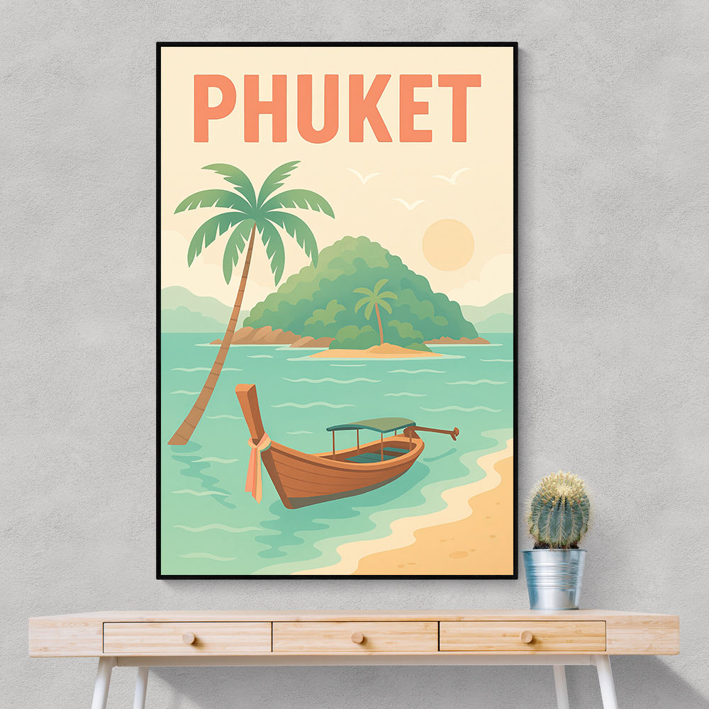 Phuket Travel Poster 1 Wall Art