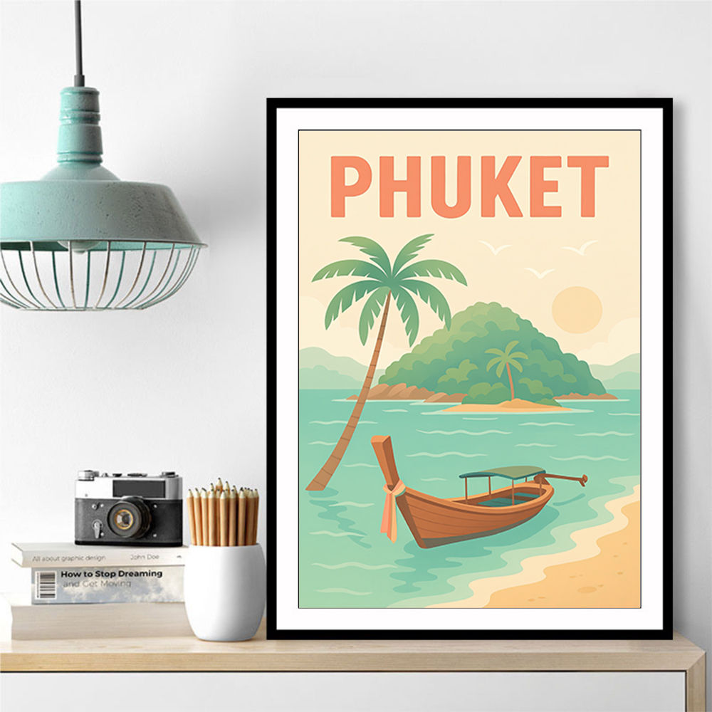 Phuket Travel Poster 1 Wall Art
