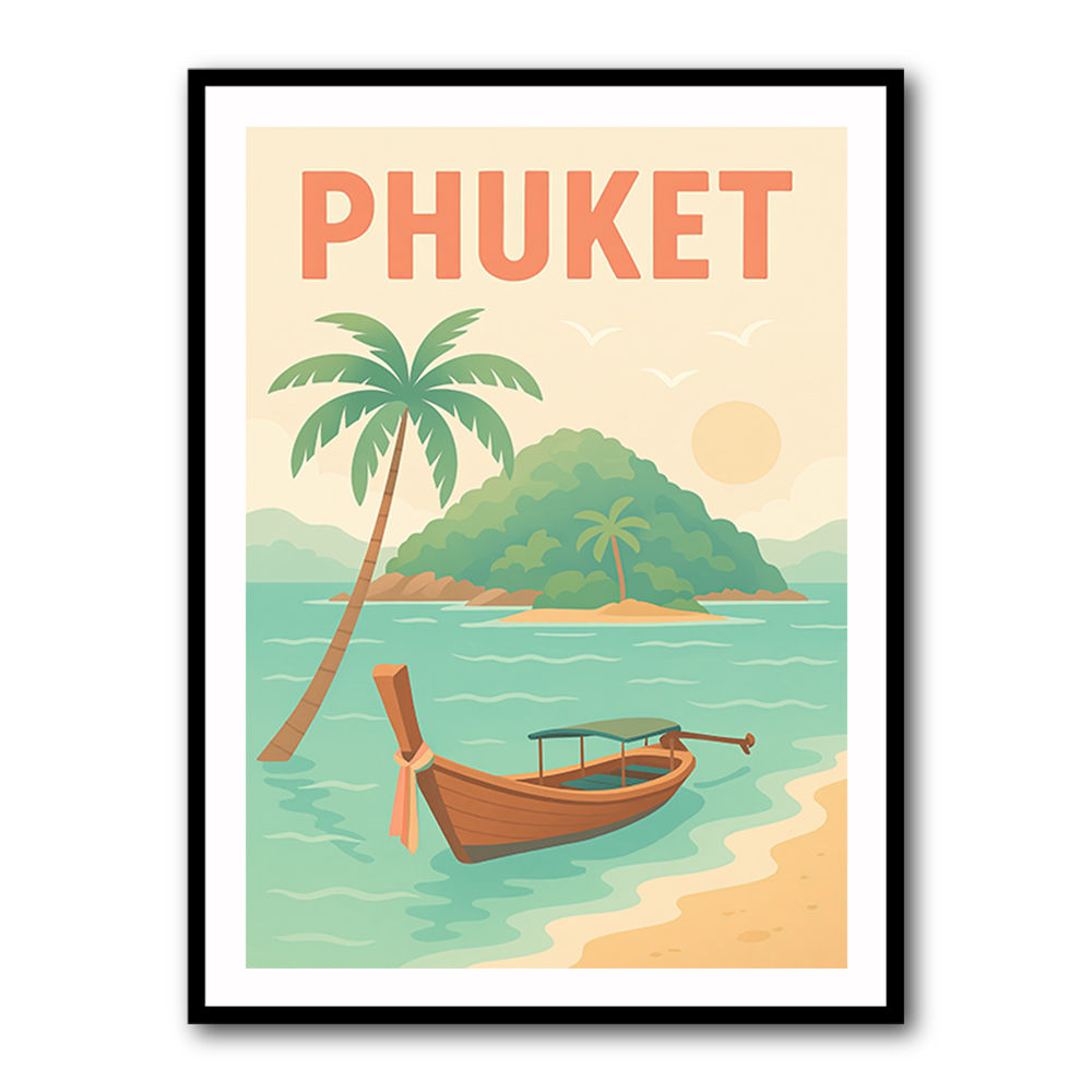 Phuket Travel Poster 1 Wall Art
