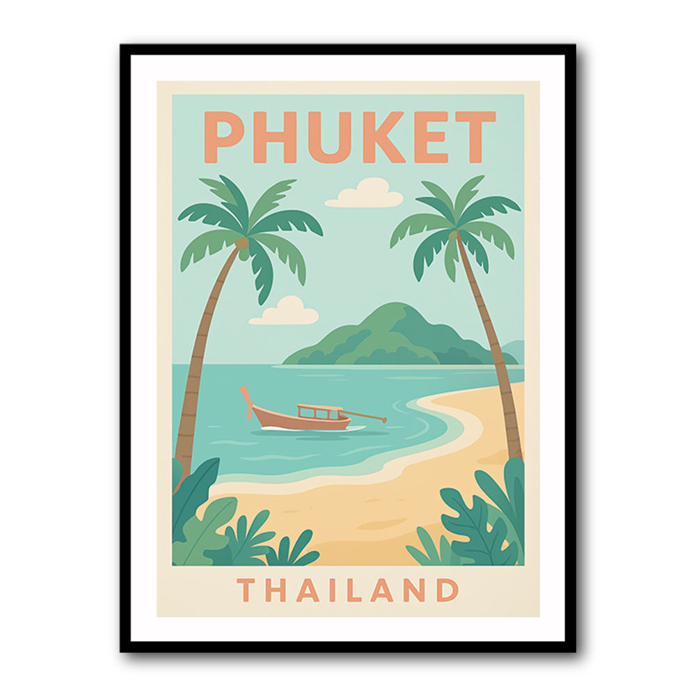 Phuket Travel Poster Wall Art
