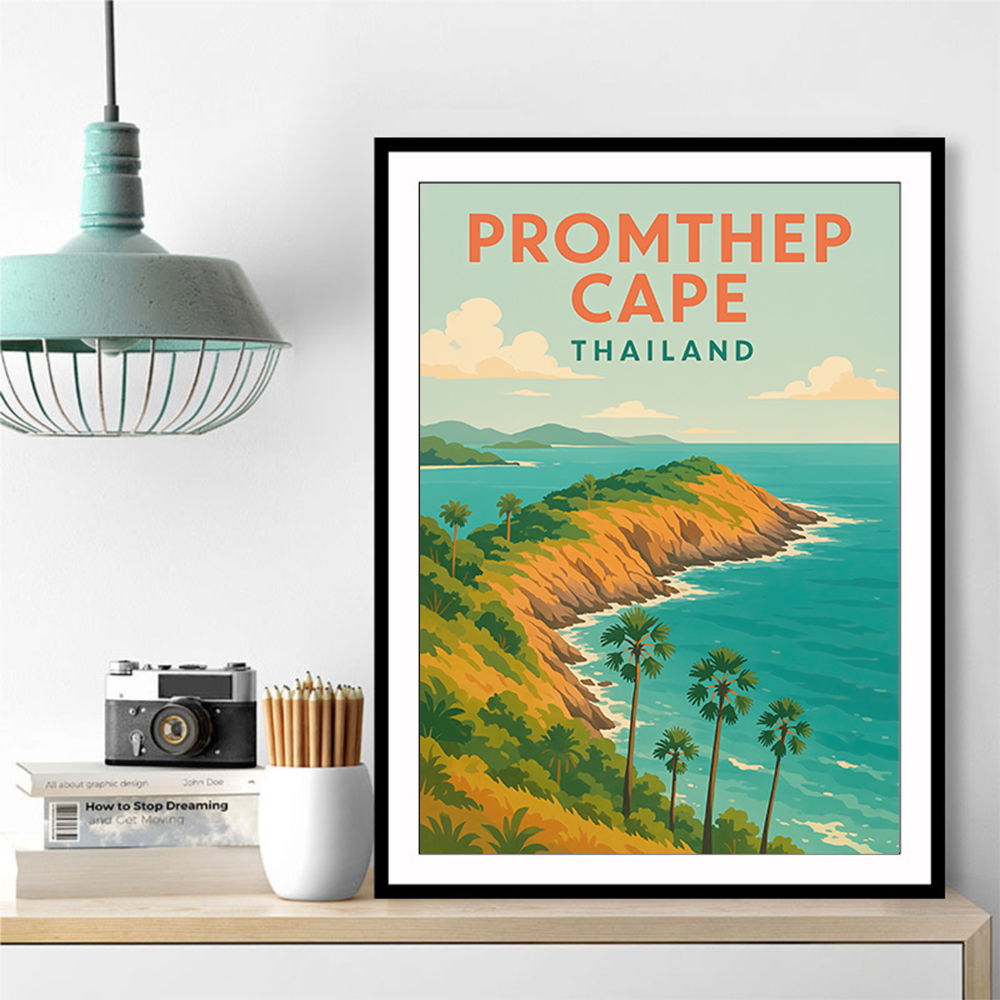 Promthep Cape Thailand Travel Poster 1 Wall Art
