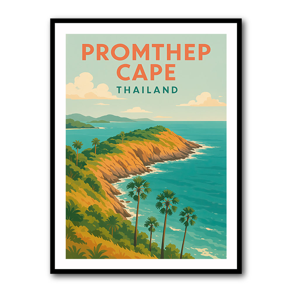 Promthep Cape Thailand Travel Poster 1 Wall Art