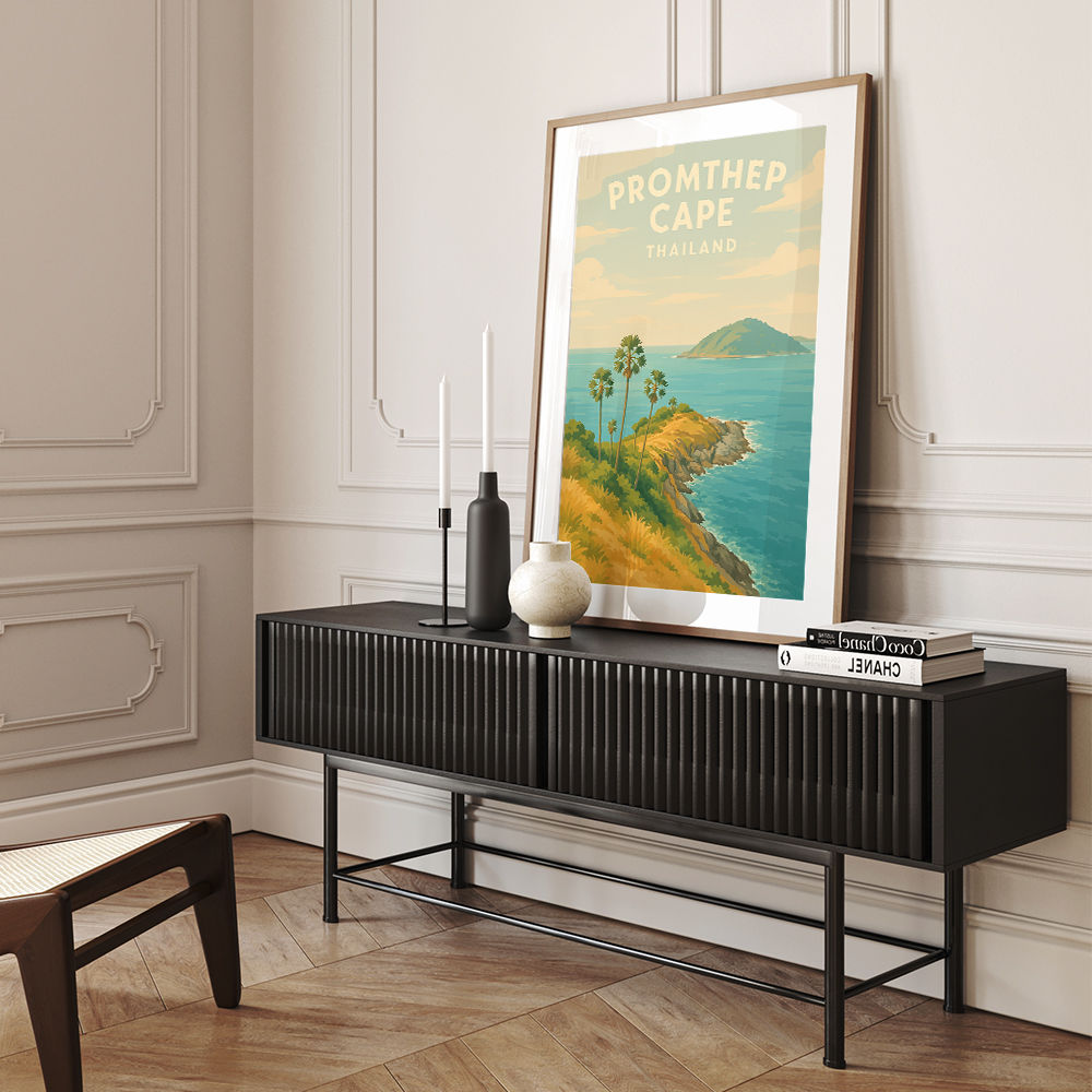 Promthep Cape Thailand Travel Poster Wall Art