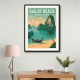 Railay Beach Thailand Travel Poster 1 Wall Art