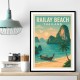 Railay Beach Thailand Travel Poster 1 Wall Art