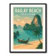 Railay Beach Thailand Travel Poster 1 Wall Art